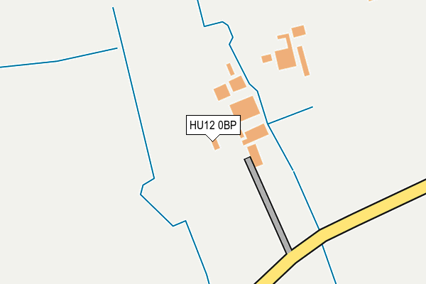 HU12 0BP map - OS OpenMap – Local (Ordnance Survey)