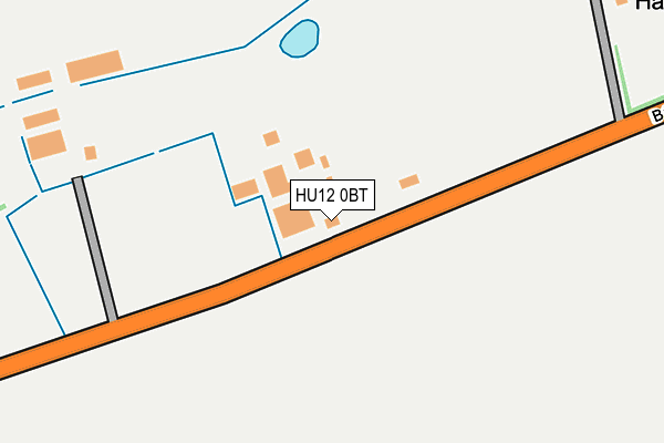 HU12 0BT map - OS OpenMap – Local (Ordnance Survey)
