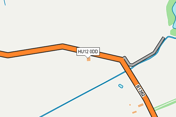 HU12 0DD map - OS OpenMap – Local (Ordnance Survey)