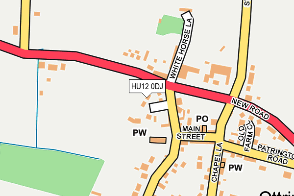HU12 0DJ map - OS OpenMap – Local (Ordnance Survey)