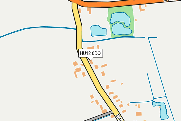 HU12 0DQ map - OS OpenMap – Local (Ordnance Survey)