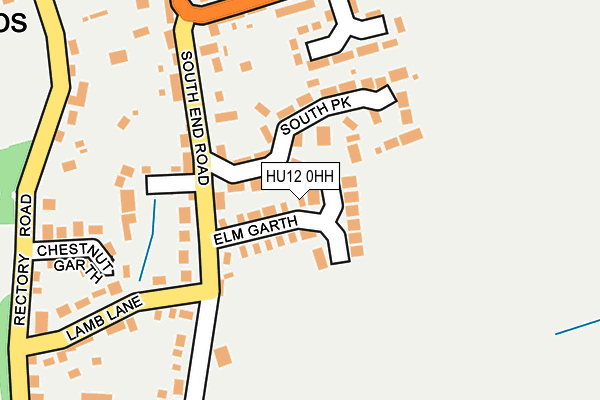HU12 0HH map - OS OpenMap – Local (Ordnance Survey)