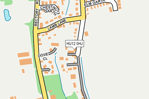 HU12 0HJ map - OS OpenMap – Local (Ordnance Survey)