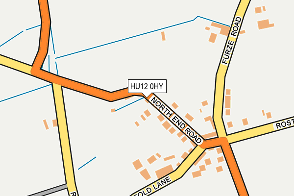 HU12 0HY map - OS OpenMap – Local (Ordnance Survey)