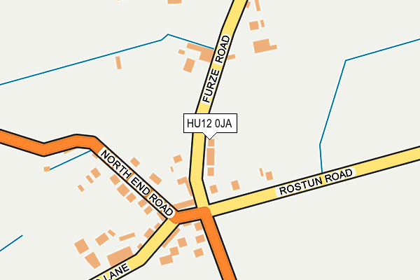 HU12 0JA map - OS OpenMap – Local (Ordnance Survey)