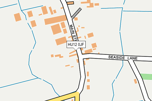 HU12 0JF map - OS OpenMap – Local (Ordnance Survey)