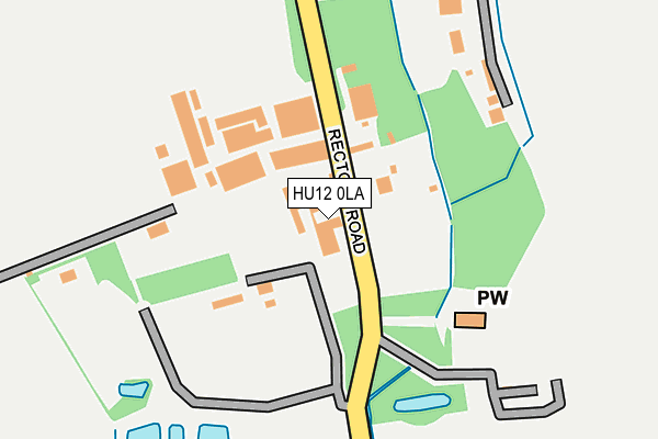 HU12 0LA map - OS OpenMap – Local (Ordnance Survey)