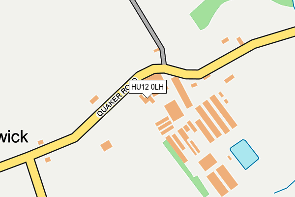 HU12 0LH map - OS OpenMap – Local (Ordnance Survey)