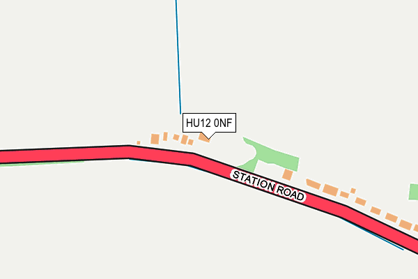 HU12 0NF map - OS OpenMap – Local (Ordnance Survey)