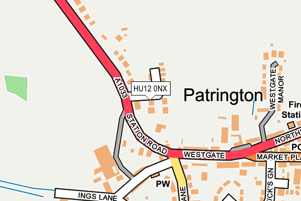 Map of MEADOW VIEW (PATRINGTON) MANAGEMENT COMPANY LIMITED at local scale