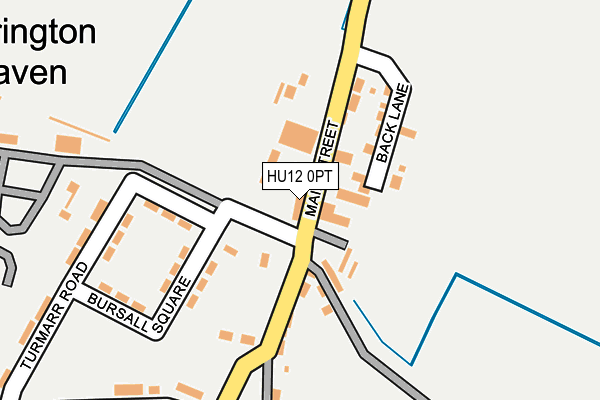 HU12 0PT map - OS OpenMap – Local (Ordnance Survey)