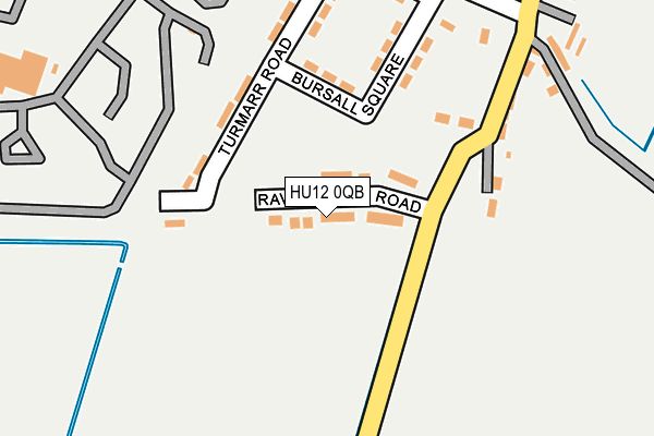 HU12 0QB map - OS OpenMap – Local (Ordnance Survey)