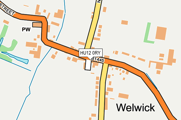 HU12 0RY map - OS OpenMap – Local (Ordnance Survey)