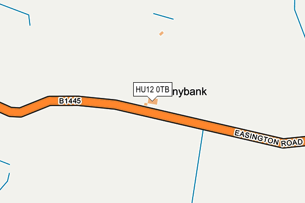 HU12 0TB map - OS OpenMap – Local (Ordnance Survey)