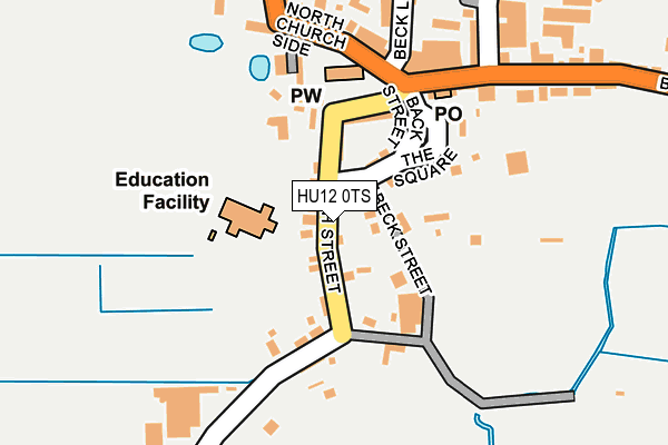 HU12 0TS map - OS OpenMap – Local (Ordnance Survey)