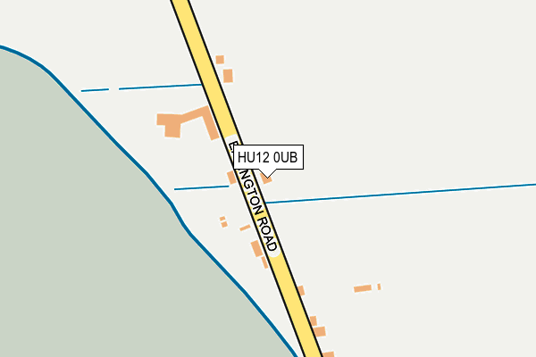 HU12 0UB map - OS OpenMap – Local (Ordnance Survey)