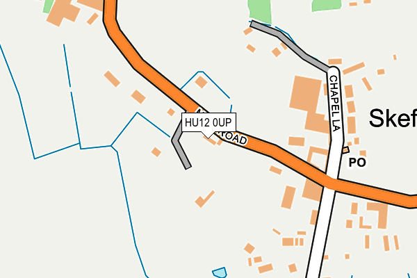 HU12 0UP map - OS OpenMap – Local (Ordnance Survey)