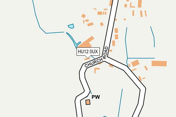 HU12 0UX map - OS OpenMap – Local (Ordnance Survey)