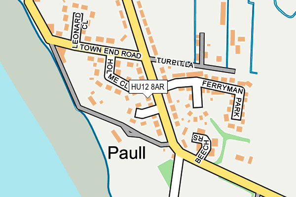 HU12 8AR map - OS OpenMap – Local (Ordnance Survey)