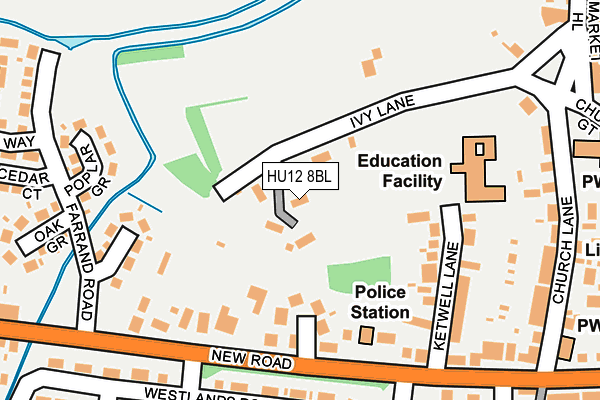 Map of SYMONDS PROPERTY LIMITED at local scale