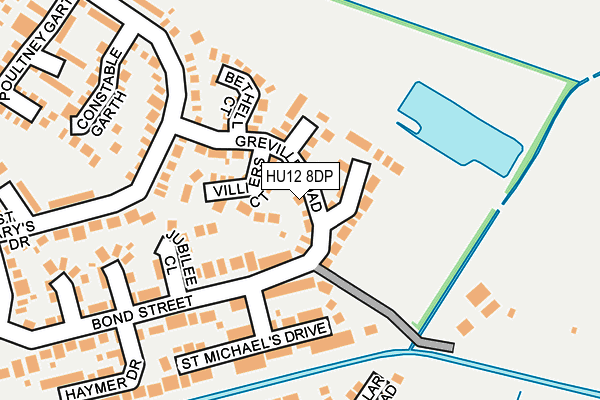 HU12 8DP map - OS OpenMap – Local (Ordnance Survey)