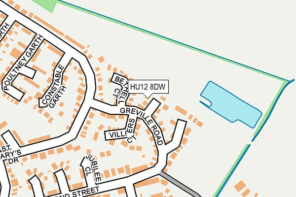HU12 8DW map - OS OpenMap – Local (Ordnance Survey)