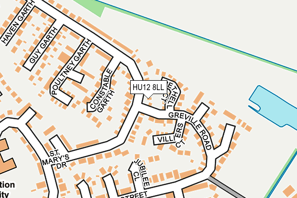 HU12 8LL map - OS OpenMap – Local (Ordnance Survey)