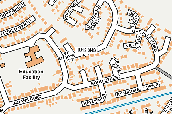 HU12 8NG map - OS OpenMap – Local (Ordnance Survey)