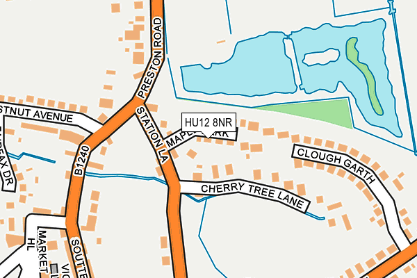 HU12 8NR map - OS OpenMap – Local (Ordnance Survey)