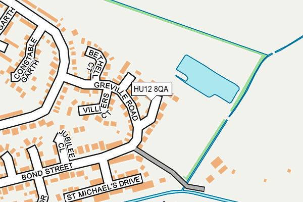 HU12 8QA map - OS OpenMap – Local (Ordnance Survey)