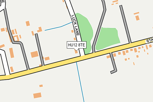 HU12 8TE map - OS OpenMap – Local (Ordnance Survey)