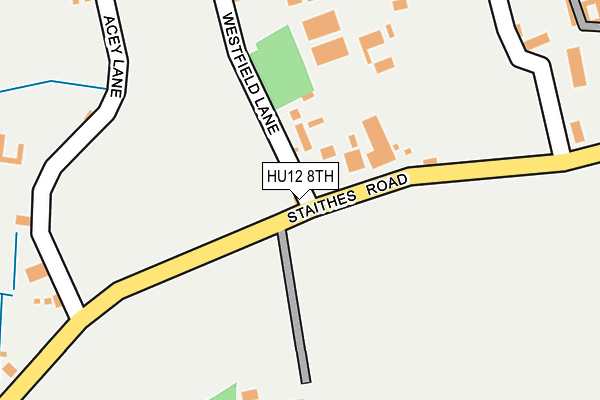 HU12 8TH map - OS OpenMap – Local (Ordnance Survey)