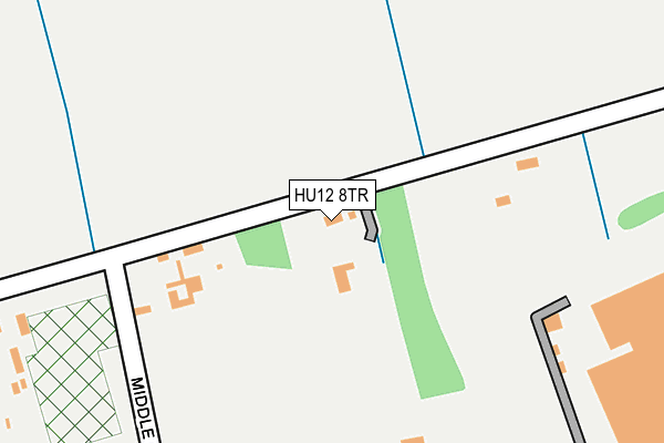 HU12 8TR map - OS OpenMap – Local (Ordnance Survey)