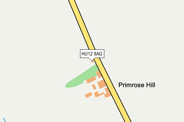 HU12 9AG map - OS OpenMap – Local (Ordnance Survey)