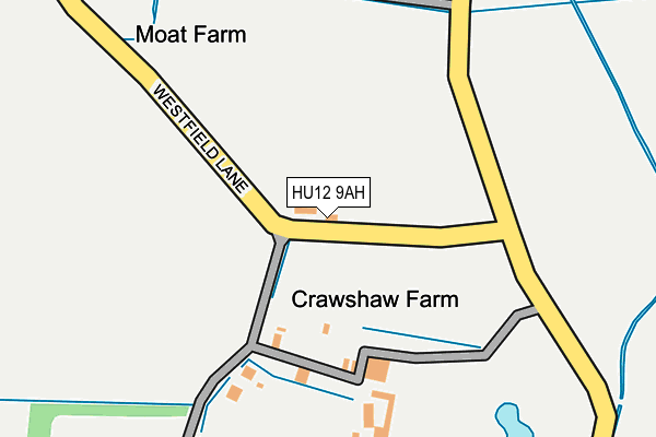 HU12 9AH map - OS OpenMap – Local (Ordnance Survey)