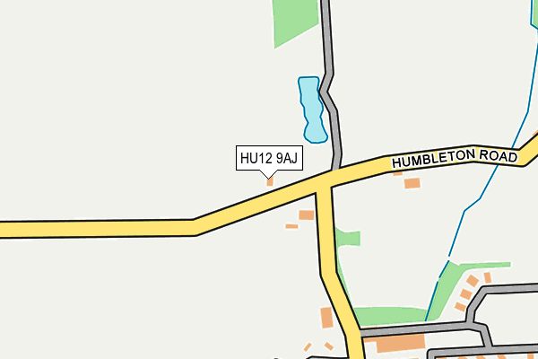 HU12 9AJ map - OS OpenMap – Local (Ordnance Survey)