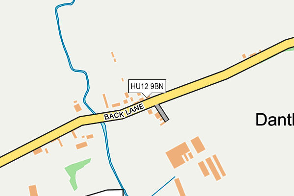 HU12 9BN map - OS OpenMap – Local (Ordnance Survey)