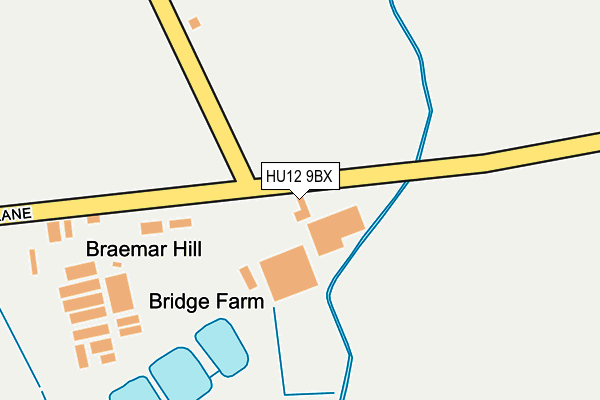 HU12 9BX map - OS OpenMap – Local (Ordnance Survey)