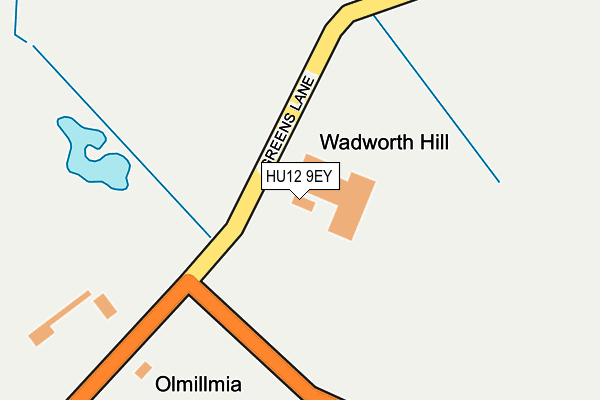 HU12 9EY map - OS OpenMap – Local (Ordnance Survey)