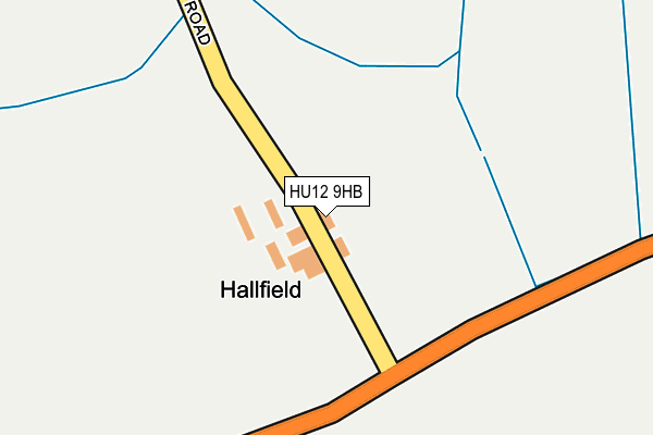 HU12 9HB map - OS OpenMap – Local (Ordnance Survey)