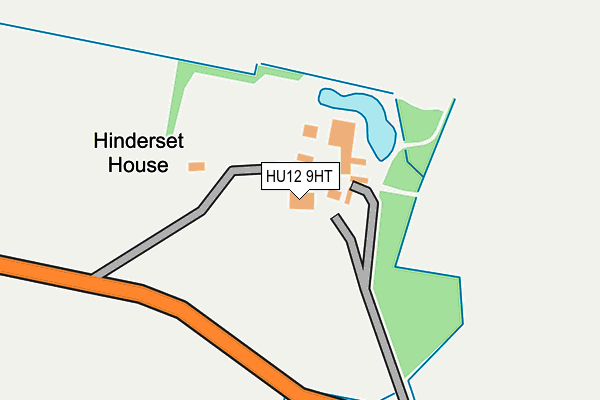 HU12 9HT map - OS OpenMap – Local (Ordnance Survey)