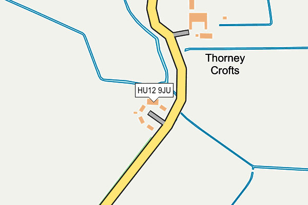 HU12 9JU map - OS OpenMap – Local (Ordnance Survey)