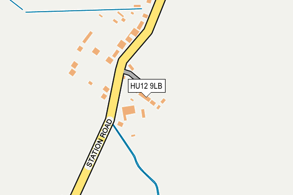 HU12 9LB map - OS OpenMap – Local (Ordnance Survey)