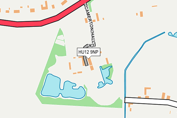 HU12 9NP map - OS OpenMap – Local (Ordnance Survey)