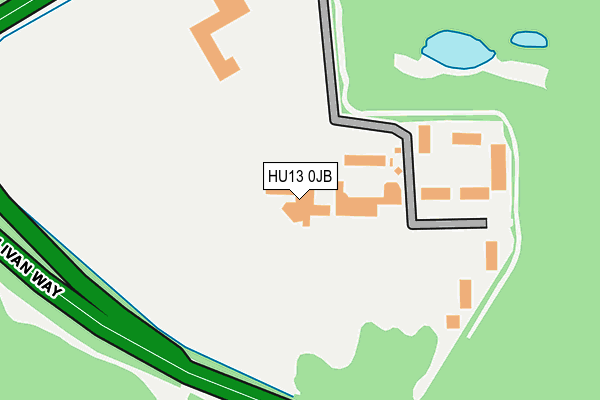 HU13 0JB map - OS OpenMap – Local (Ordnance Survey)