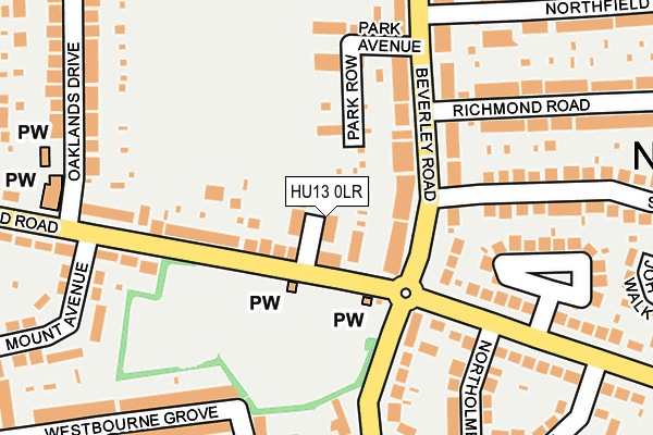 HU13 0LR map - OS OpenMap – Local (Ordnance Survey)