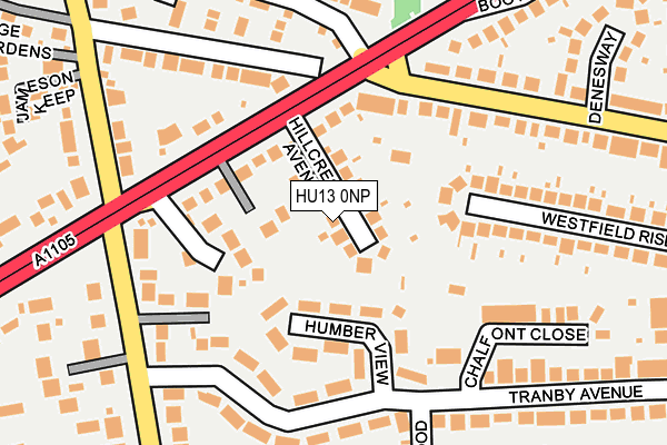 HU13 0NP map - OS OpenMap – Local (Ordnance Survey)