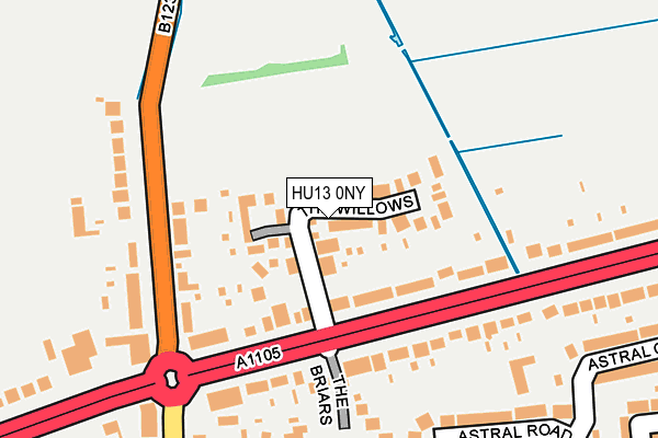 HU13 0NY map - OS OpenMap – Local (Ordnance Survey)