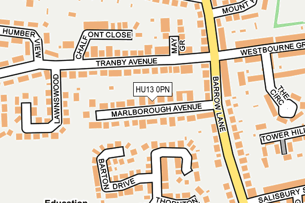 Map of FAWCETT & FAWCETT HOUSING LTD at local scale