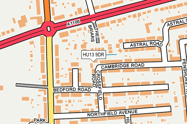 HU13 9DR map - OS OpenMap – Local (Ordnance Survey)